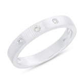 0.07ct 14k White Gold Diamond Lady's Band